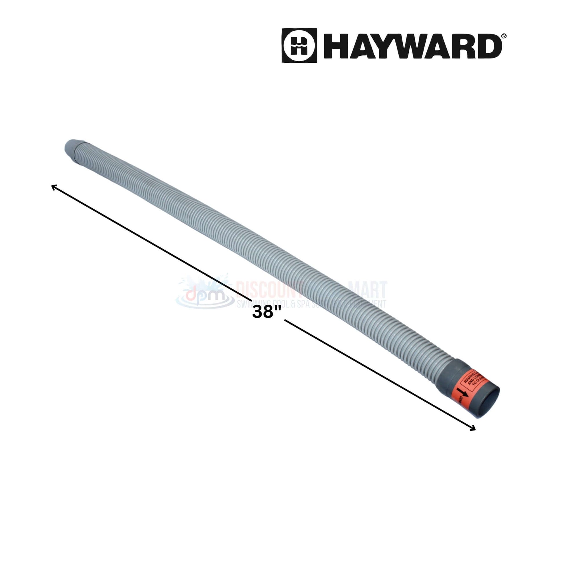 Hayward Leader Hose 38 inches for Pool Vac & Navigator at Discount Pool Mart DPM, efficient cleaning accessory.