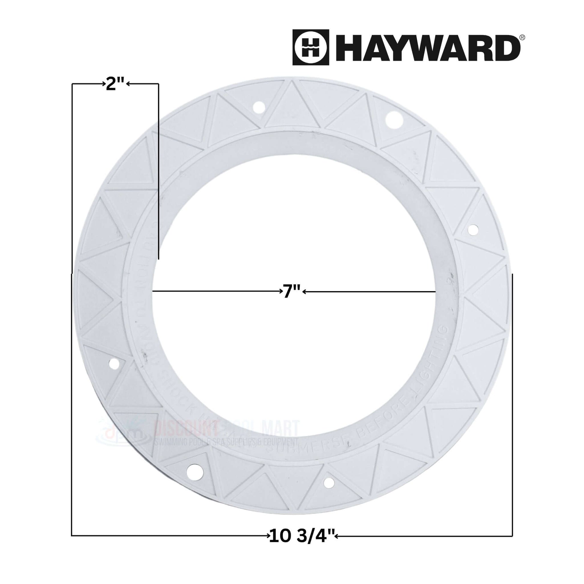 Hayward Light Face Rim SPX0540A for StarLite Underwater Lights, 10-3/4" outer diameter, Discount Pool Mart DPM.