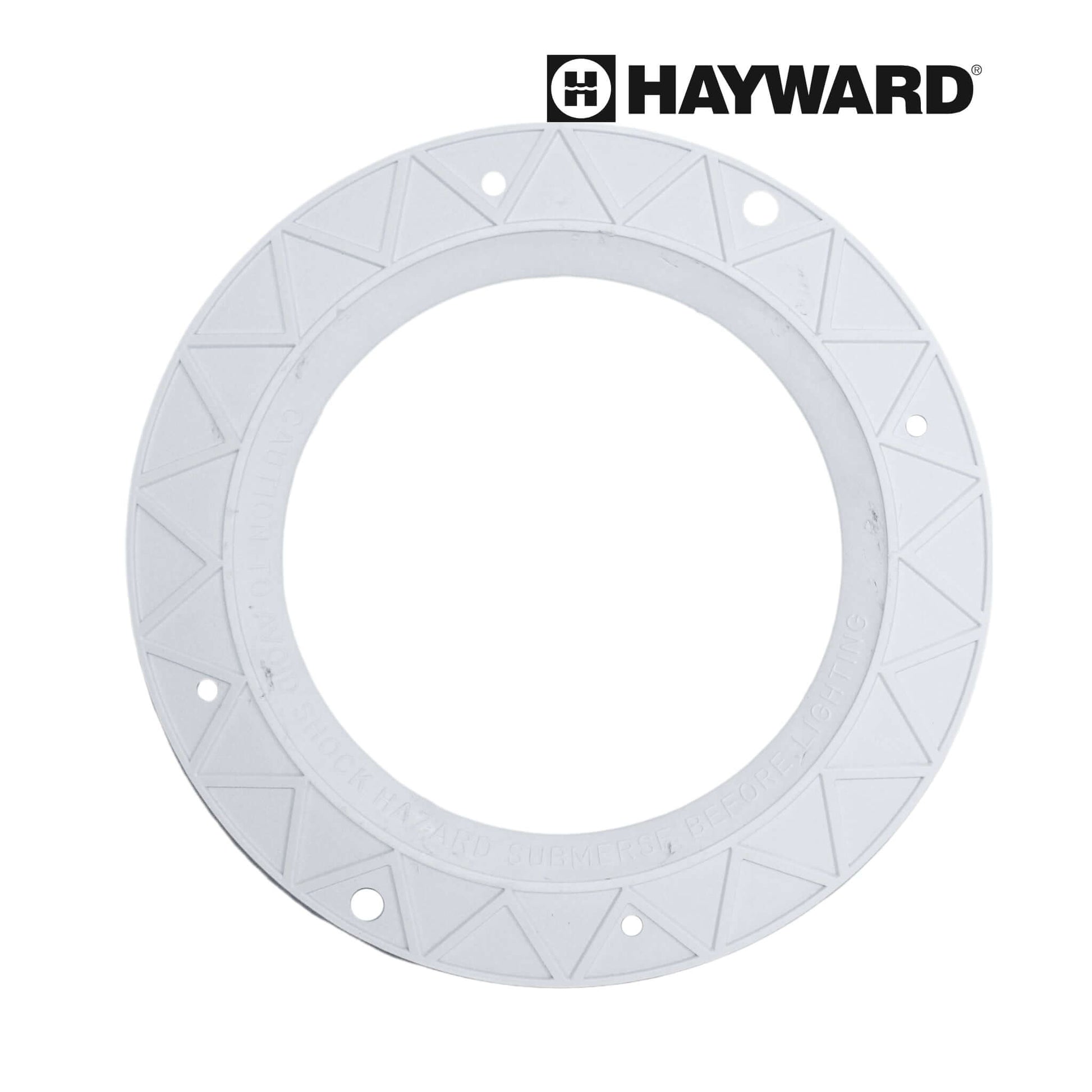 Hayward Light Face Rim with Studs SPX0540A - 10-3/4 inch white rim for StarLite underwater lights. Discount Pool Mart DPM.