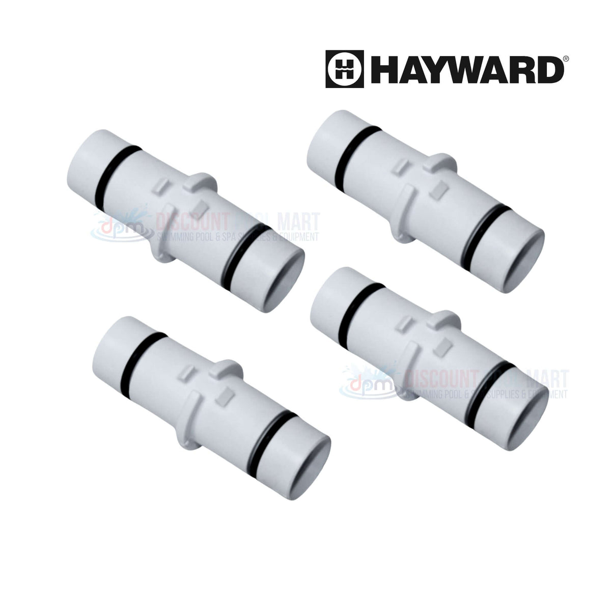 Hayward Pipe Coupling 4-Pack for Phantom Turbo & Viio, OEM AX6004CA from Discount Pool Mart DPM.