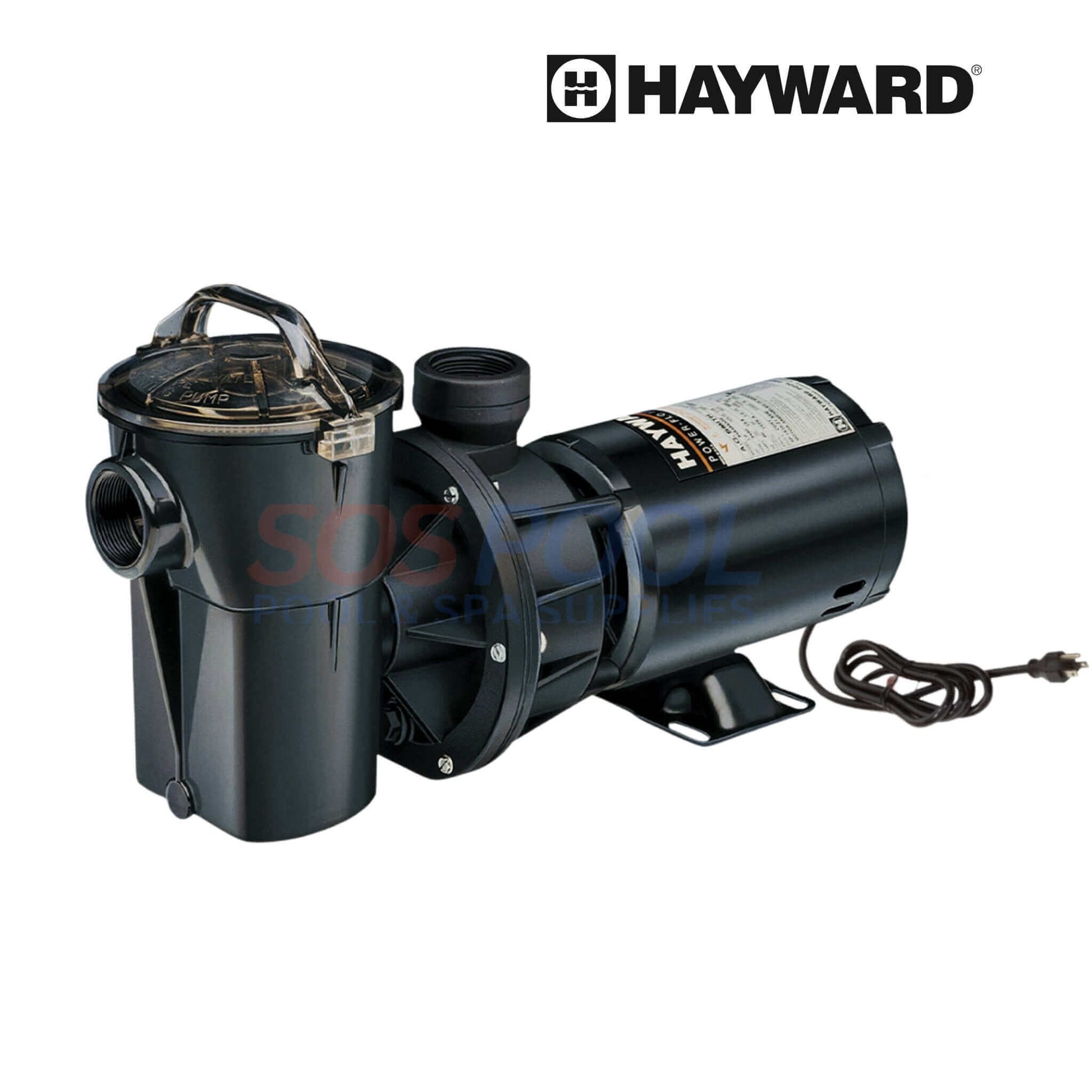 Hayward Power-Flo LX 1.5 HP Pool Pump W3SP1580X15 | SOS Pool, efficient motor for optimal water circulation.