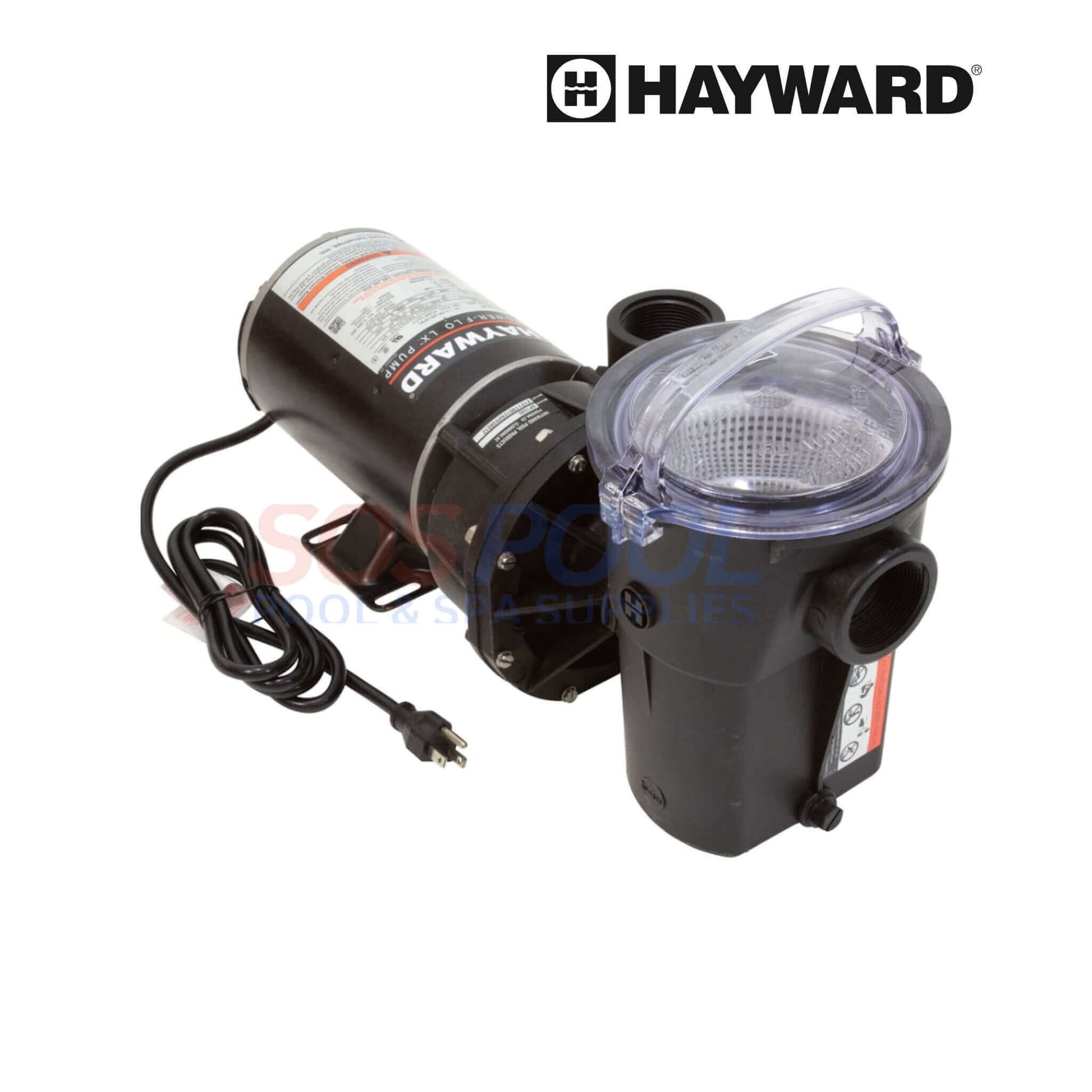 Hayward Power-Flo LX 1.5 HP above ground pool pump W3SP1580X15 by SOS Pool, efficient water circulation and low maintenance design.