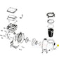 Exploded diagram of Hayward ProGrid Filter with ECX176865 nut for pool filtration, from Discount Pool Mart DPM.