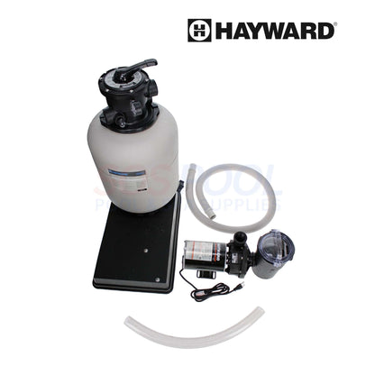 Hayward ProSeries 16" Sand Filter System with 1 HP Power-Flo LX Pump for above-ground pools, SOS Pool supplies.