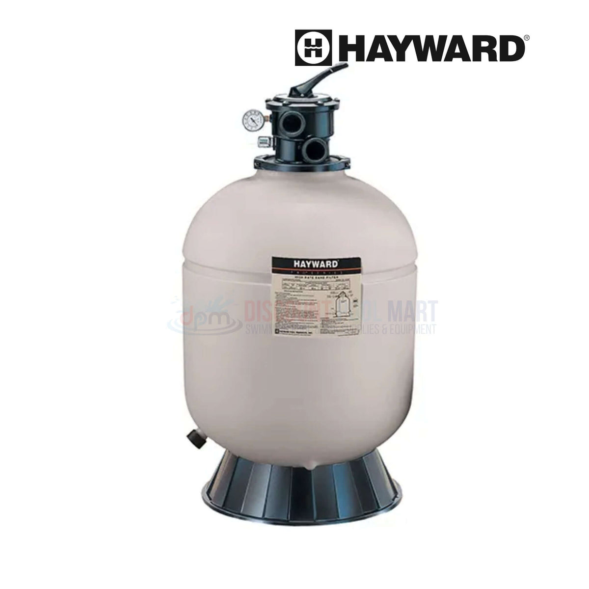 Hayward ProSeries 21" Sand Filter S210T with top mount valve for efficient pool filtration from Discount Pool Mart DPM.