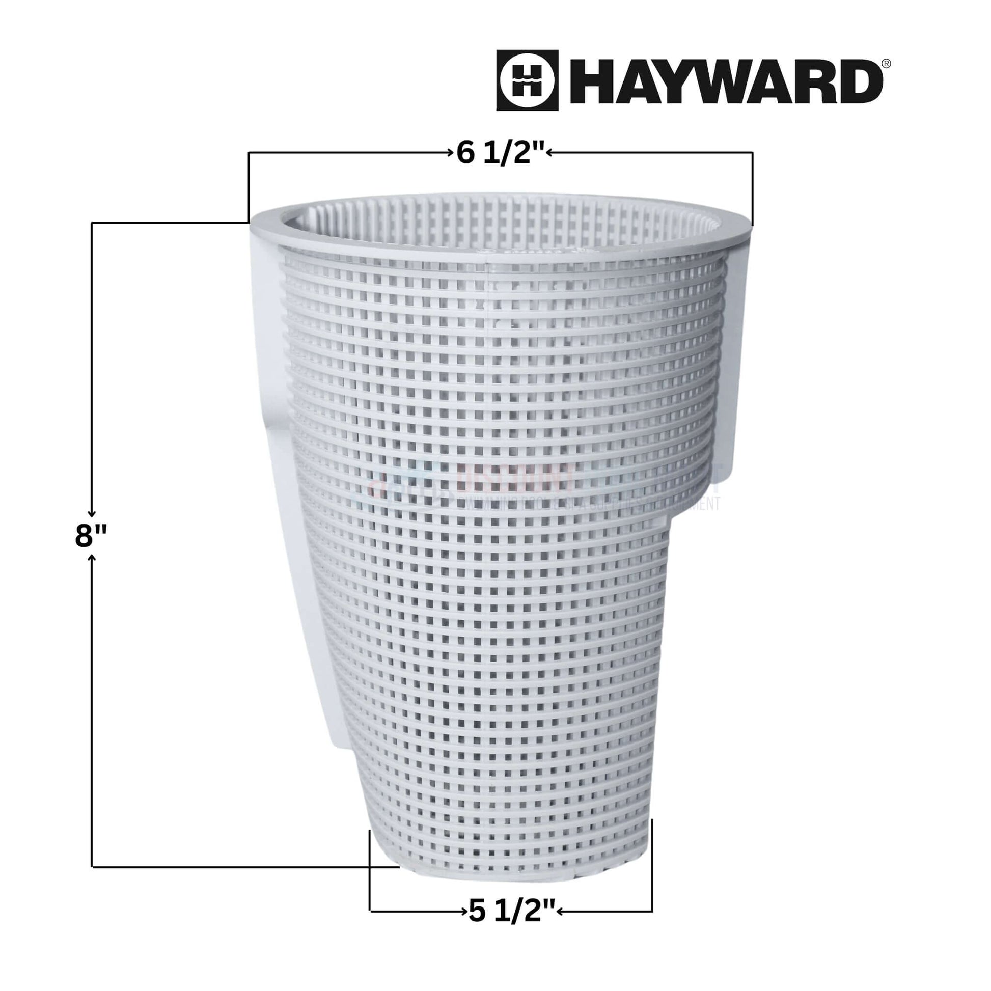 Hayward Strainer Basket dimensions, suitable for Power-Flo Matrix Pump SPX5500F, part of Discount Pool Mart DPM.