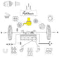 Illustration of Hayward Poolvorgnegen parts, including upper body turbine cover and components; Discount Pool Mart DPM.