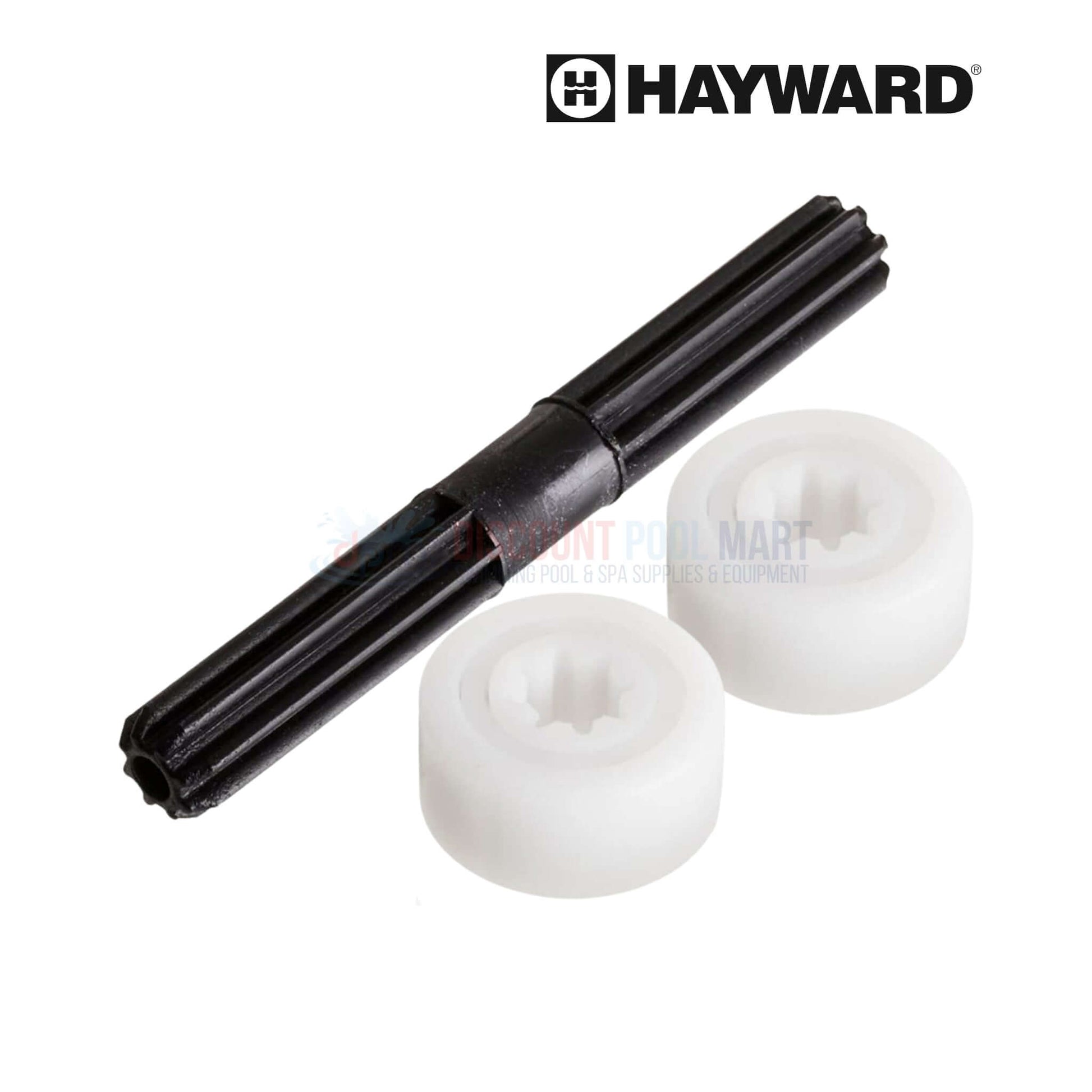 Hayward AquaNaut rear gear shaft assembly with white bearings from Discount Pool Mart DPM for pool cleaners.