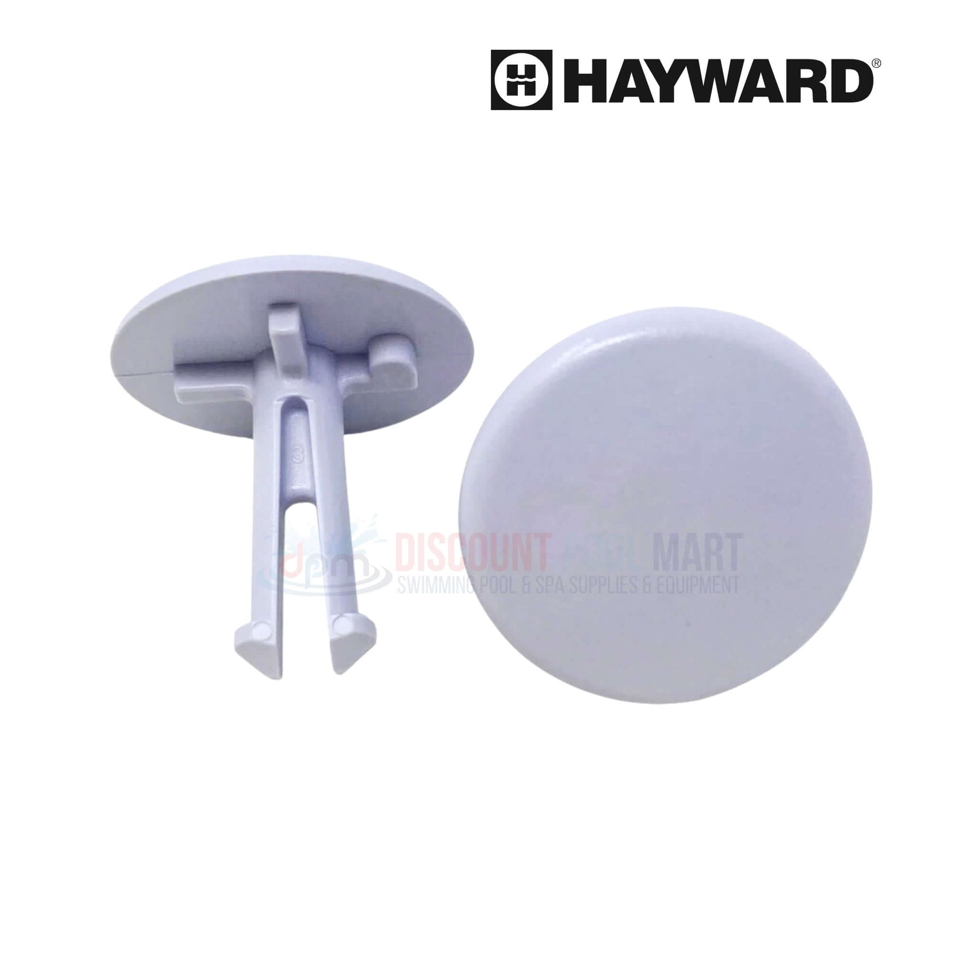 Hayward AquaNaut Wheel Retainer 2 Pack in Metallic Gray from Discount Pool Mart DPM, OEM replacement clips for wheel hubs.