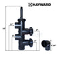 Hayward Backwash Slide Valve for ProGrid DE Filter 2" Pipe, 18" height, 11" depth, from Discount Pool Mart DPM.