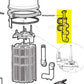 Hayward Backwash Slide Valve SP0410X502S diagram for ProGrid and Micro Clear DE Filter at Discount Pool Mart DPM.