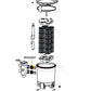 Exploded view of Hayward DEX2420F filter components, featured at Discount Pool Mart DPM for easy identification.