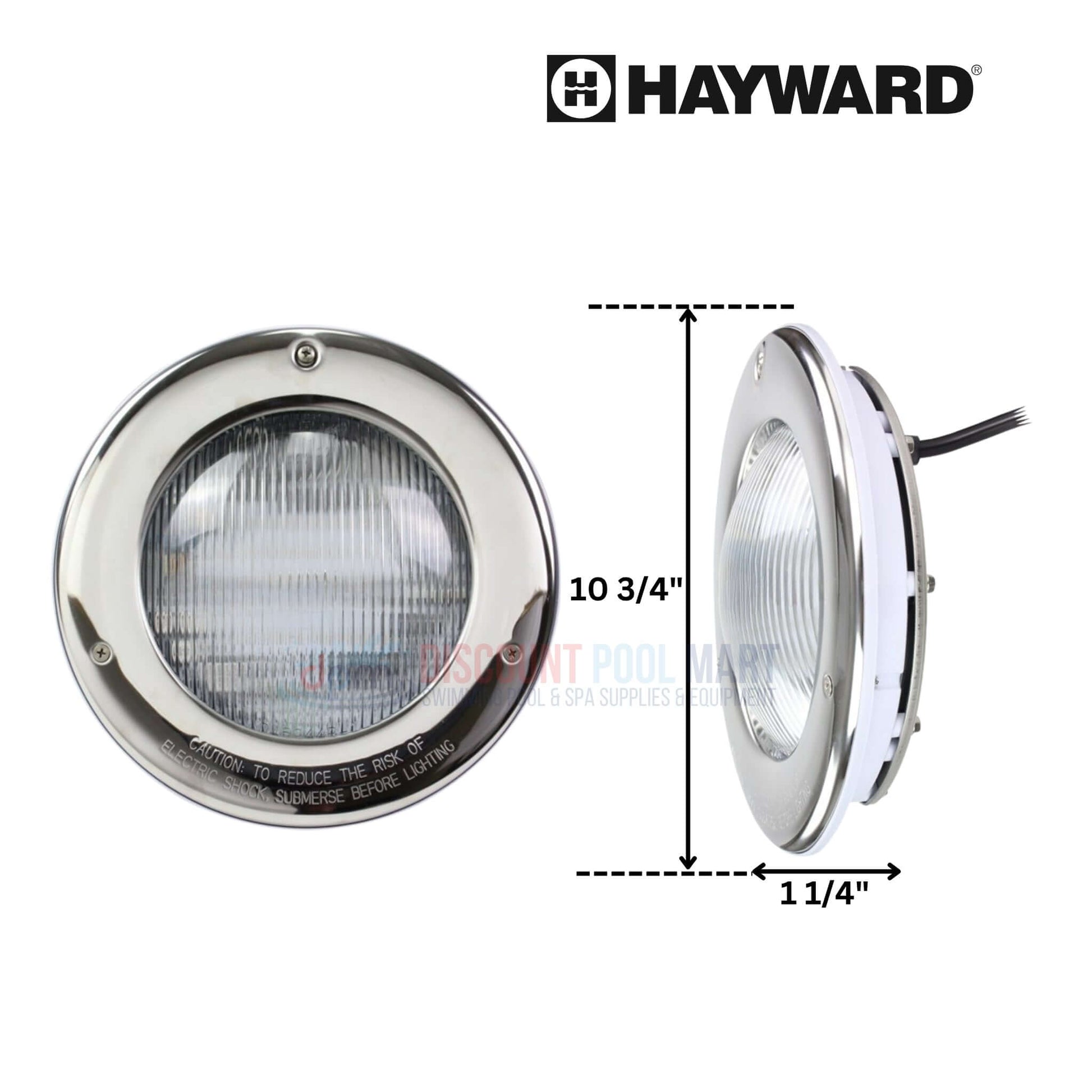 Hayward ColorLogic 4.0 LED Pool Light with stainless steel finish, 120V/95W, 100' cord from Discount Pool Mart DPM.