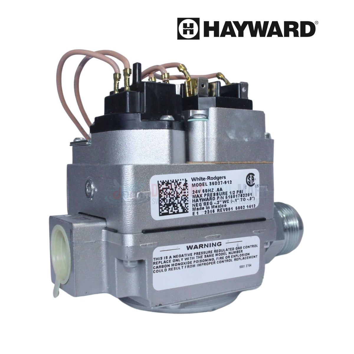 Hayward FD Natural Gas Valve HDXFGSV001 for HDF heaters at Discount Pool Mart DPM, ensuring reliable gas flow management.