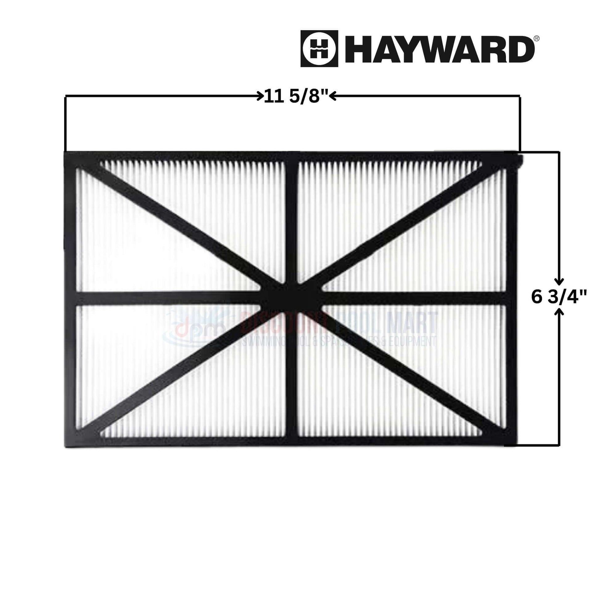 Hayward filter cartridge dimensions 11 5/8" x 6 3/4", compatible with TigerShark and SharkVac cleaners from Discount Pool Mart DPM.