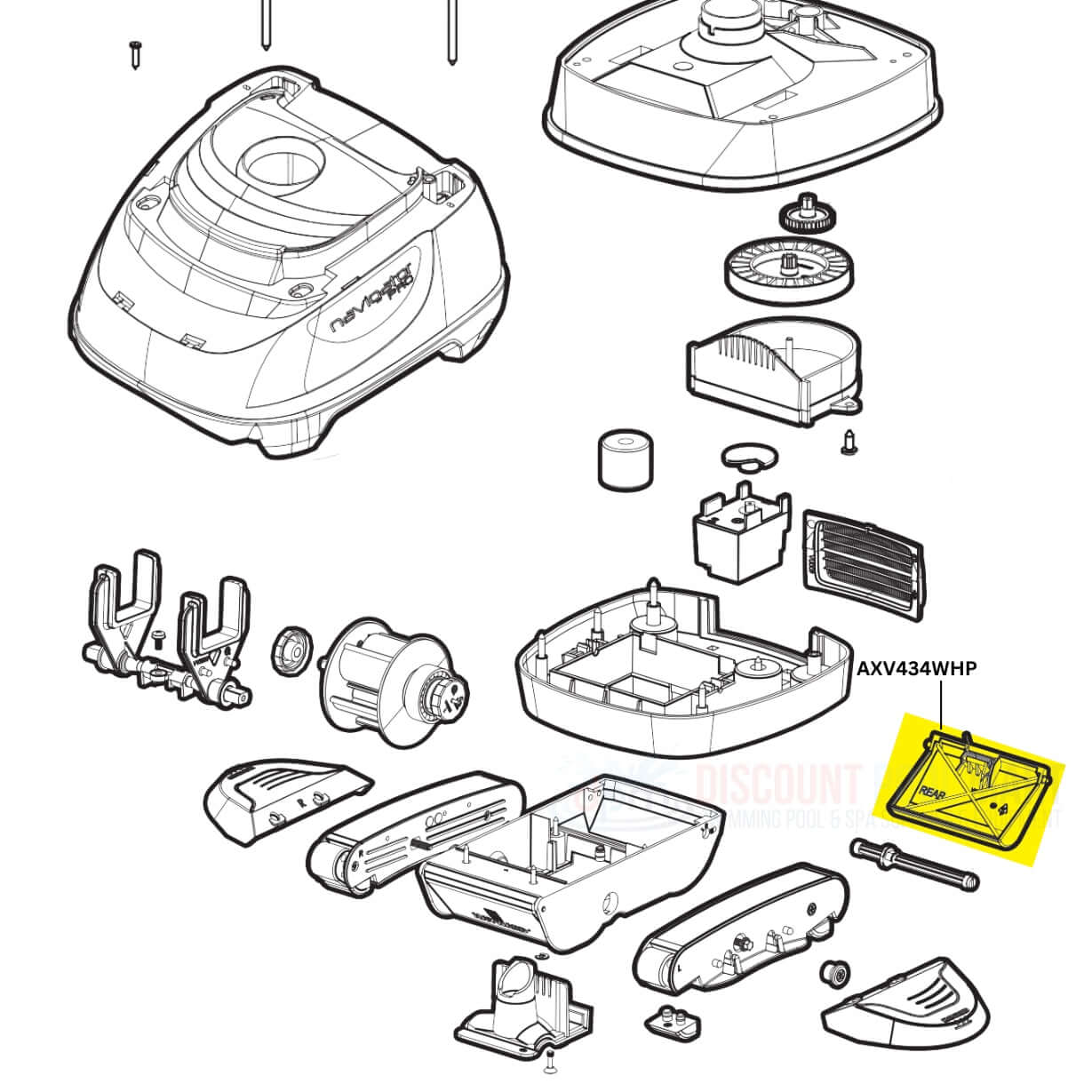 AXV434WHP | Hayward Flap Kit For Navigator & Pool Vac