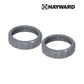 Hayward replacement part, two gray nuts for pool systems, high quality, Discount Pool Mart DPM.