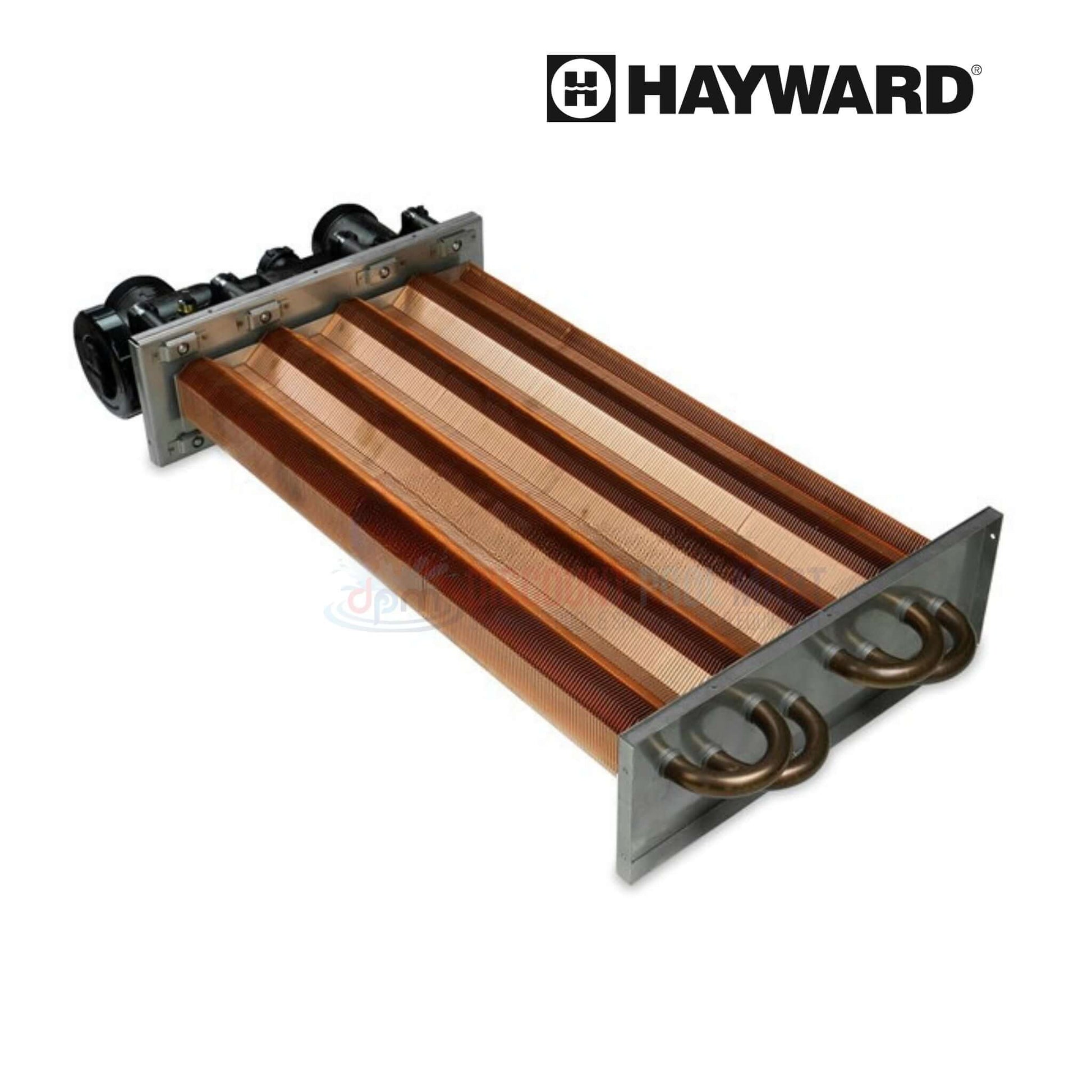 Hayward Heat Exchanger Assembly FDXLHXA1500 for H500FD heaters at Discount Pool Mart DPM, durable and efficient.