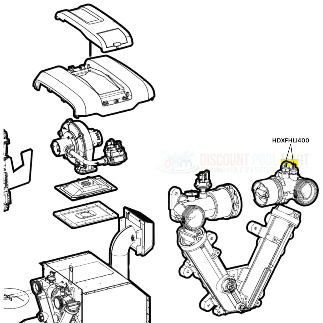 HDXFHLI400 | Hayward High Limits For HC-Series HDF400 | HDXFHLI001