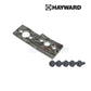 Hayward ignition kit plate and screws, OEM replacement for HDXFIGFS001, Discount Pool Mart DPM.