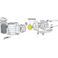 Diagram of Hayward SPX3010C impeller and Super II pump assembly from Discount Pool Mart DPM for efficient pool circulation.