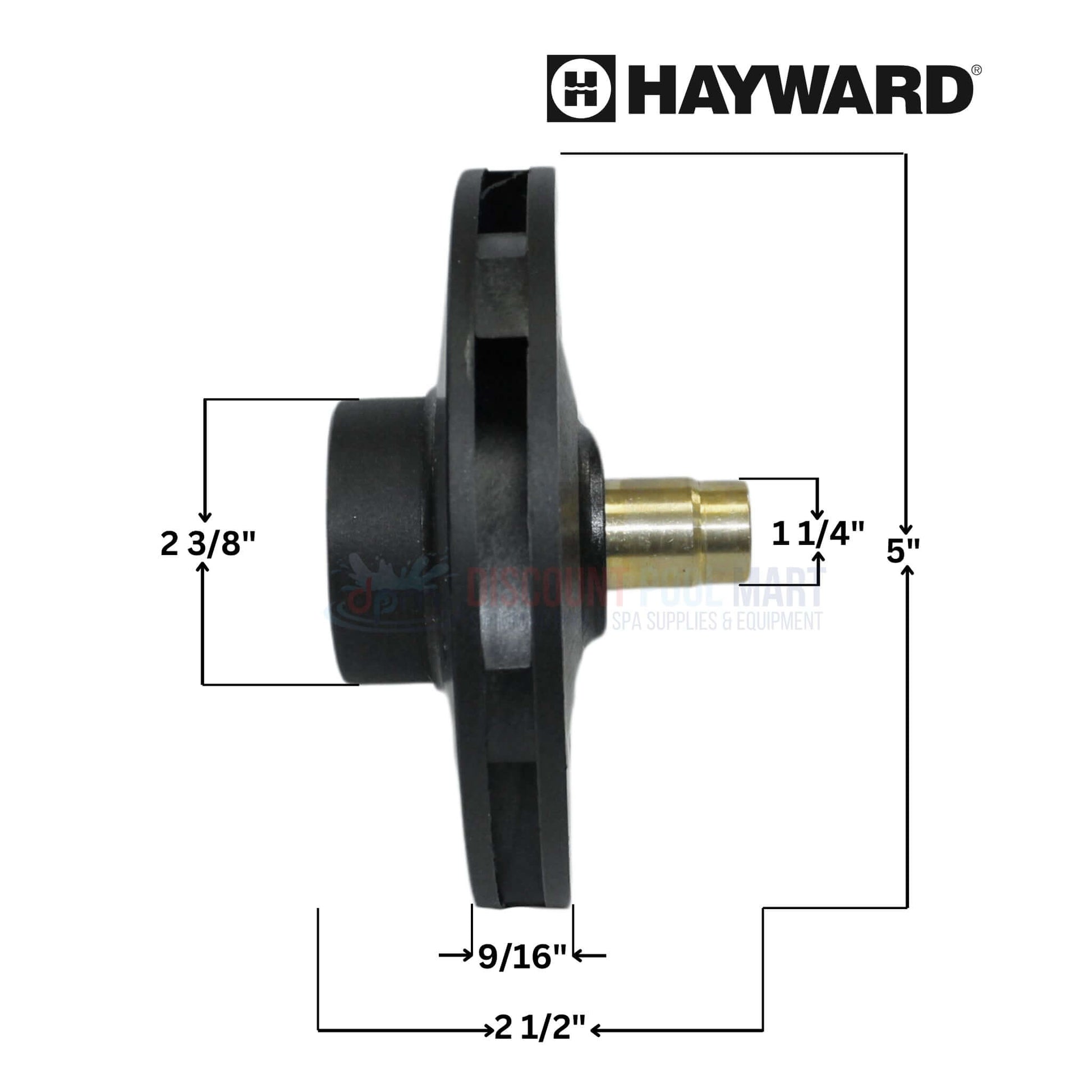 Hayward Impeller SPX3015C for Super II Pumps from Discount Pool Mart DPM, enhances pool filtration performance.