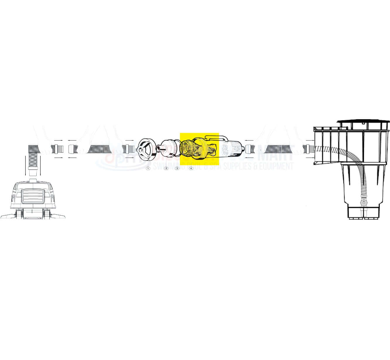 Illustration of Hayward Leaf Canister Bag Replacement AXW538 with DPM compatibility for pool cleaning systems.