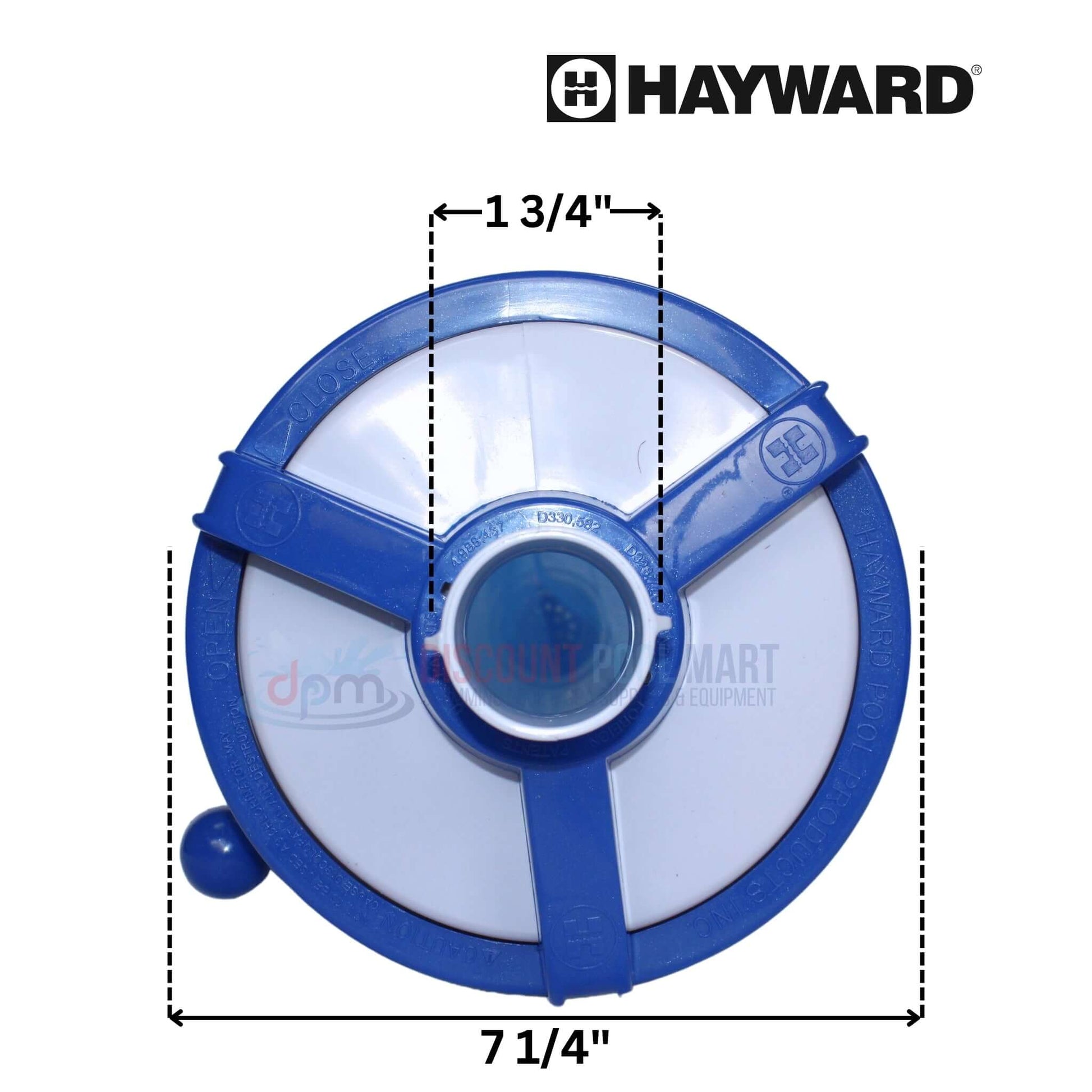 Hayward Leaf Canister W530 with dimensions from Discount Pool Mart DPM for effective pool filtration.