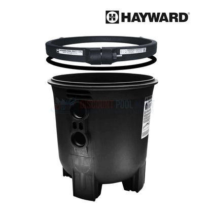 Hayward lower filter body with clamp from Discount Pool Mart DPM, durable pool filtration component for effective sealing.