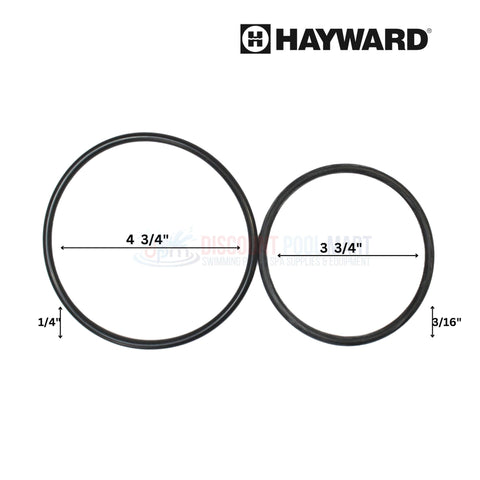 Hayward O-Ring Kit for Filter Manual Air Relief Valve from Discount Pool Mart, includes two sizes, durable replacement seals.