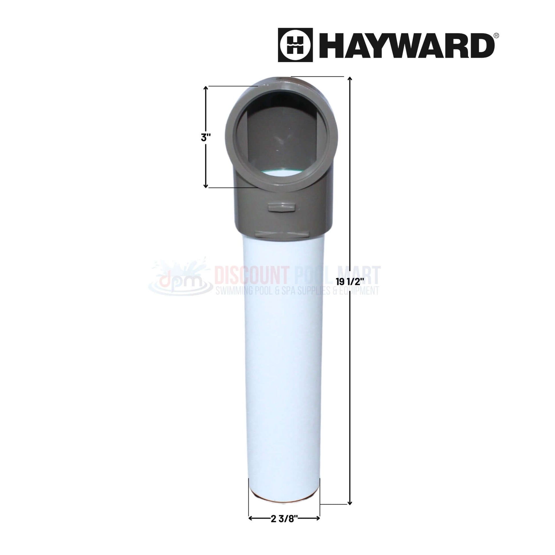 Hayward DE6020 filter outlet elbow assembly with O-ring from Discount Pool Mart DPM, designed for reliable water flow.
