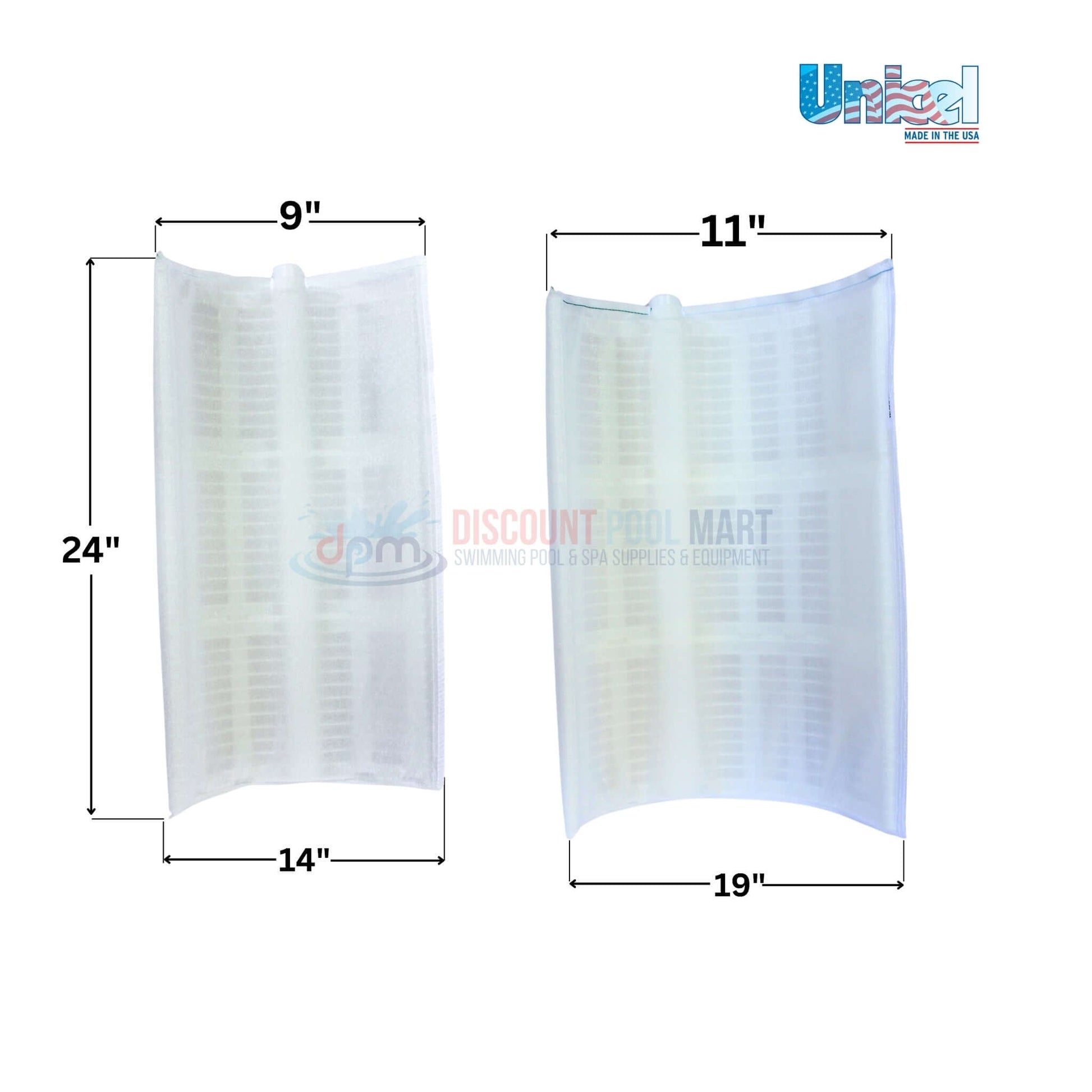 Hayward Pro-Grid DE Filter replacement grids dimensions with DPM logo, made in USA, from Discount Pool Mart.