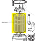 Hayward Pro-Grid DE filter diagram showing SP-FS-2003-H grid, designed for optimal pool filtration, available at Discount Pool Mart DPM.