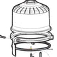 Hayward ProGrid Filter internal stainless steel washer setup illustration | ECX1109 | Discount Pool Mart DPM
