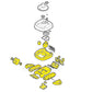 Exploded view diagram of Hayward propulsion and wing rebuild kit parts, available at Discount Pool Mart DPM.