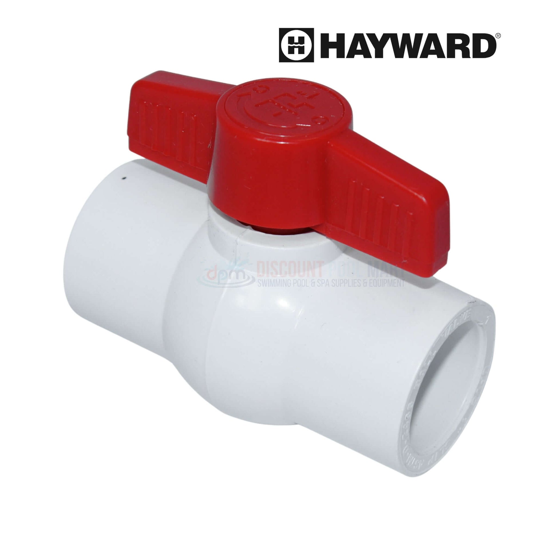 Hayward QVC Compact Ball Valve, PVC body, socket end connections, EPDM O-rings, DPM SKU QVC1010SSEW, QVC1015SSEW, QVC1020SSEW