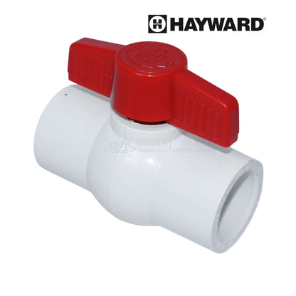 Hayward QVC Compact Ball Valve, PVC body, socket end connections, EPDM O-rings, DPM SKU QVC1010SSEW, QVC1015SSEW, QVC1020SSEW