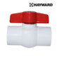 Hayward QVC Compact Ball Valve with red handle for 1"-2" pipe systems from Discount Pool Mart DPM, SKU QVC1010SSEW.