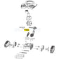 Exploded view diagram of Hayward Right Drive Kit for TracVac Cleaners HSXTV109 at Discount Pool Mart DPM.
