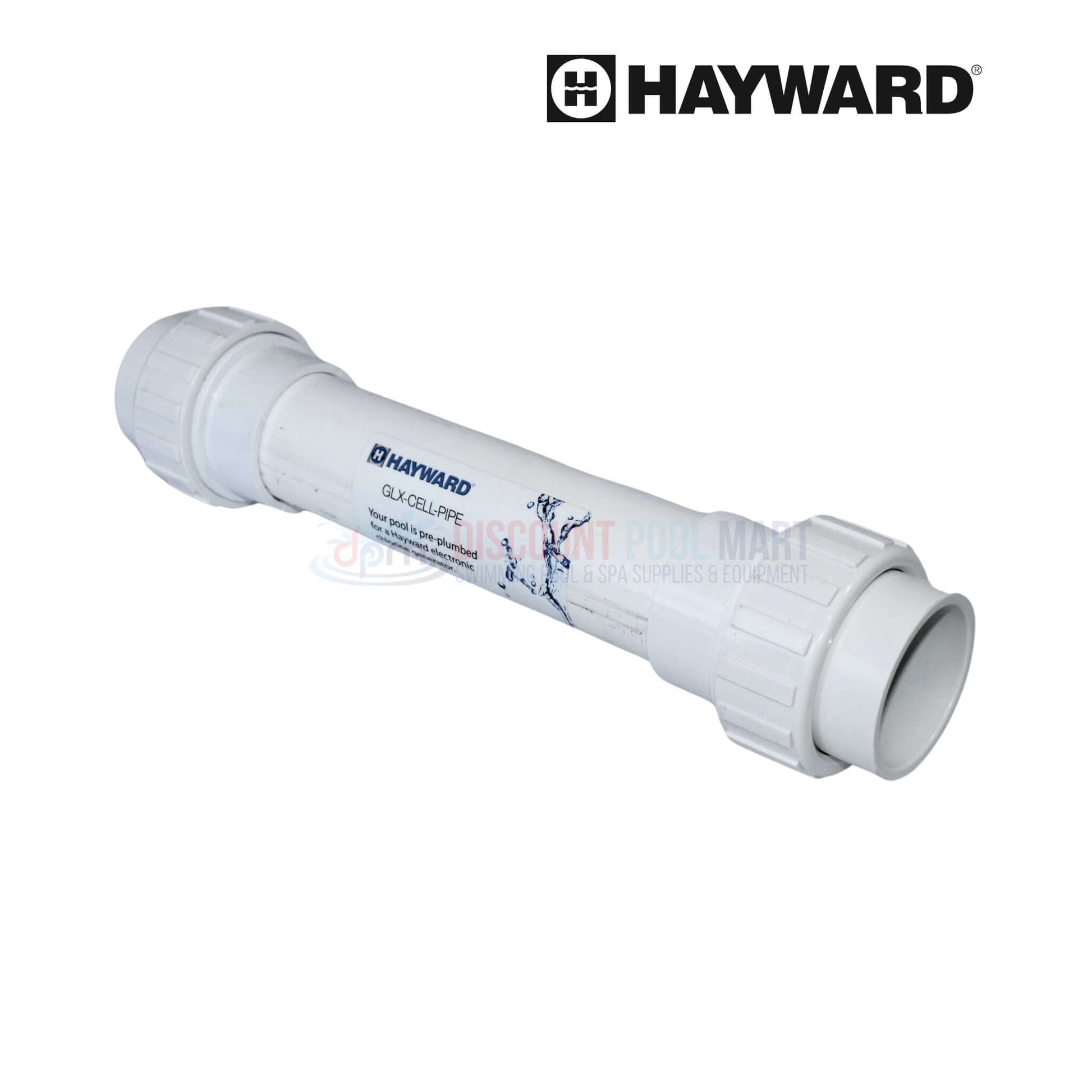 Hayward Straight Cell Pipe GLX-CELL-PIPE for AquaRite systems at Discount Pool Mart DPM, essential for maintenance.