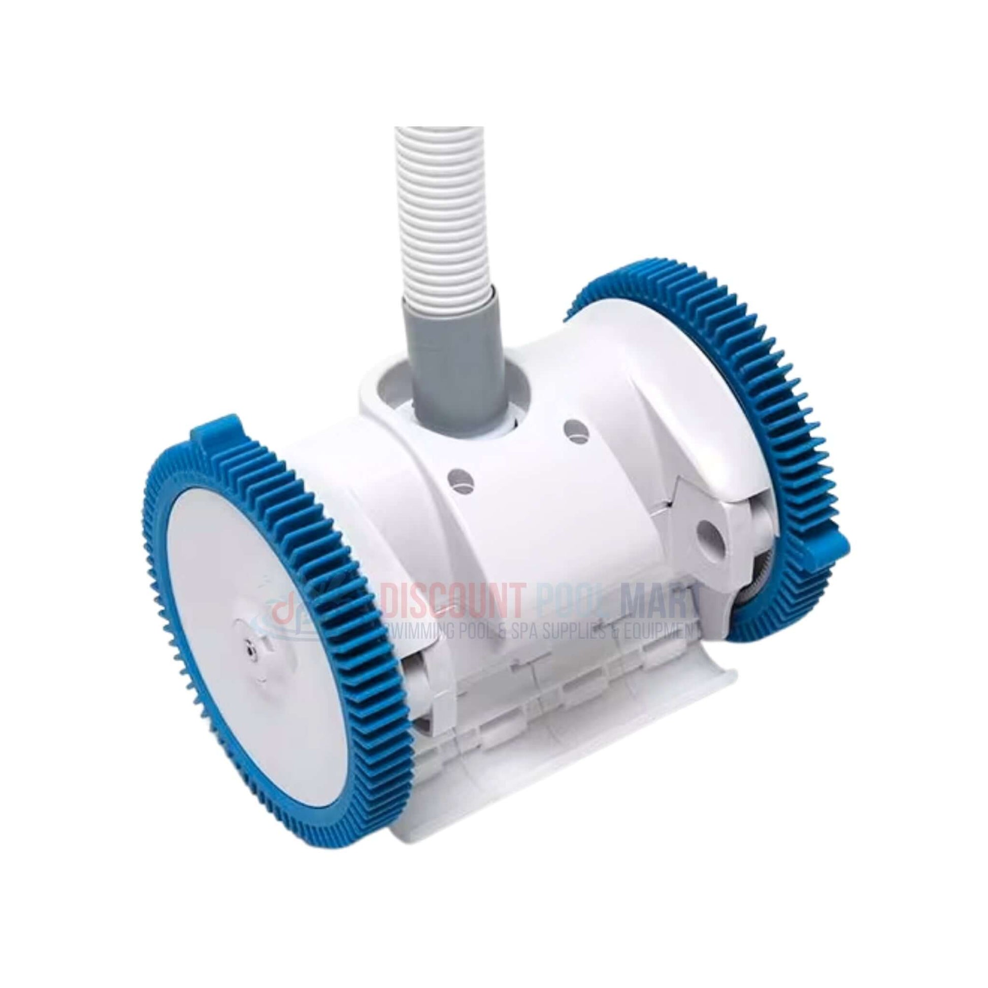 Hayward The PoolCleaner 2 Wheel Suction Cleaner PBS20JST with hoses from Discount Pool Mart DPM in white design.