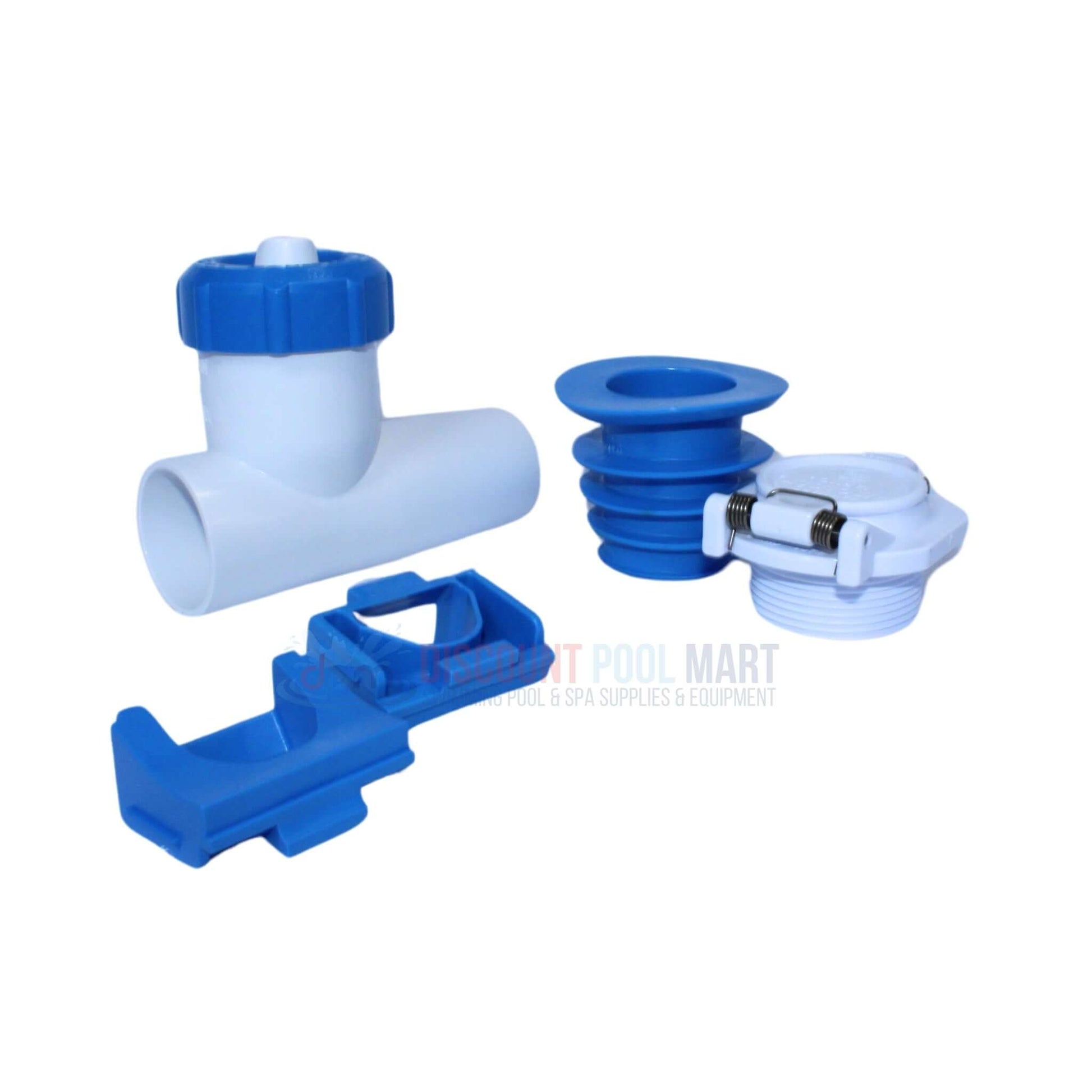 Hayward pool cleaning parts including valve and connector, available at Discount Pool Mart DPM for effective pool maintenance.