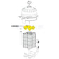 Hayward CX5030C top manifold assembly for SwimClear filters with parts layout at Discount Pool Mart DPM.
