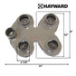 Hayward CX5030C top manifold assembly dimensions 14x12 inches for SwimClear cartridge filter at Discount Pool Mart