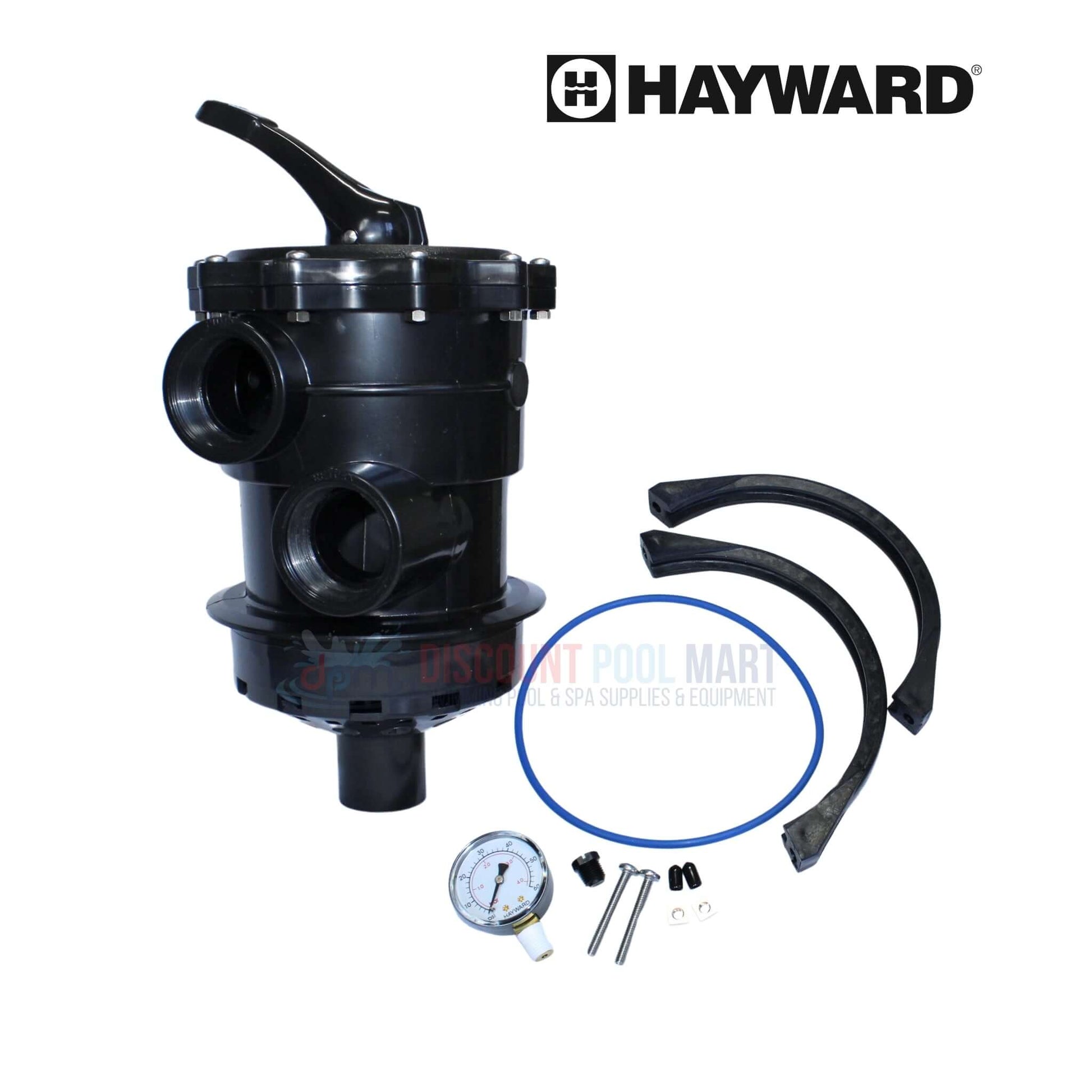 Hayward Top Mount Vari-Flo Multiport Valve SP071620T with Clamp, 2 inch from Discount Pool Mart DPM for easy pool maintenance.
