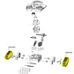 Exploded view of Hayward Track Kit HSXTV103 for TracVac showing parts and rugged tracks. Available at Discount Pool Mart DPM.