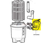 Hayward Vari-Flo SP0715XR50 Multiport Control Valve diagram for Pro Grid DE Filters at Discount Pool Mart DPM.