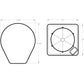 Technical drawing of Jandy VersaTemp JRT3000R dimensions; heat/chill pump design, showing outline and measurements.