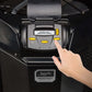 Jandy VersaTemp JRT3000R control panel with hand pressing buttons for heater settings, showcasing pool and spa temperature management.