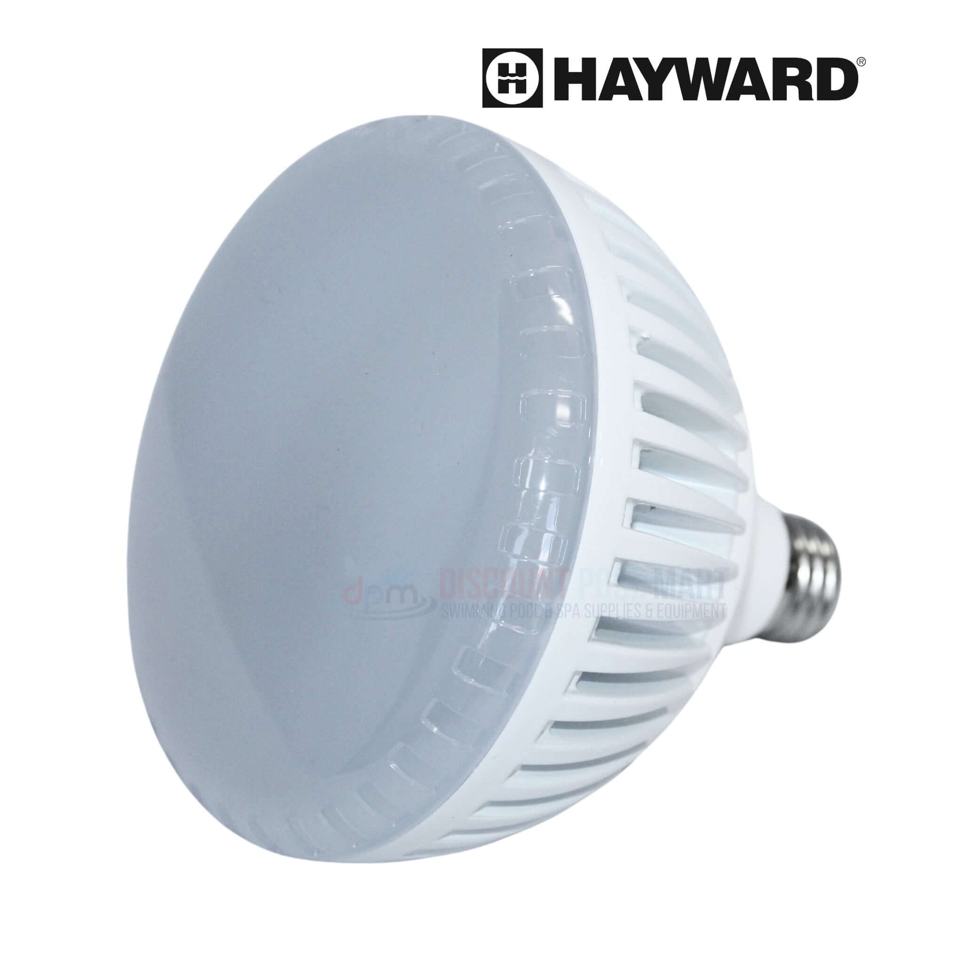 Hayward LED Pool Lamp from Discount Pool Mart DPM, energy-efficient replacement for pool lighting, enhances illumination.